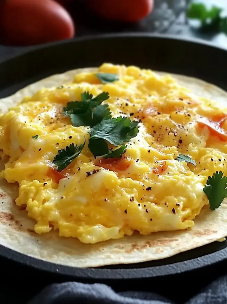 Tortilla Scrambled Egg and Cheese