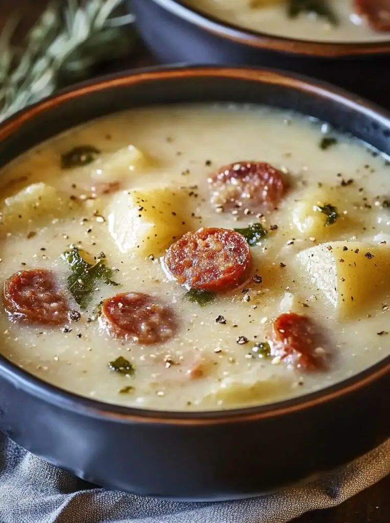 Creamy Potato Soup with Italian Sausage
