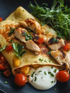 Chicken Crepe Riviera 
