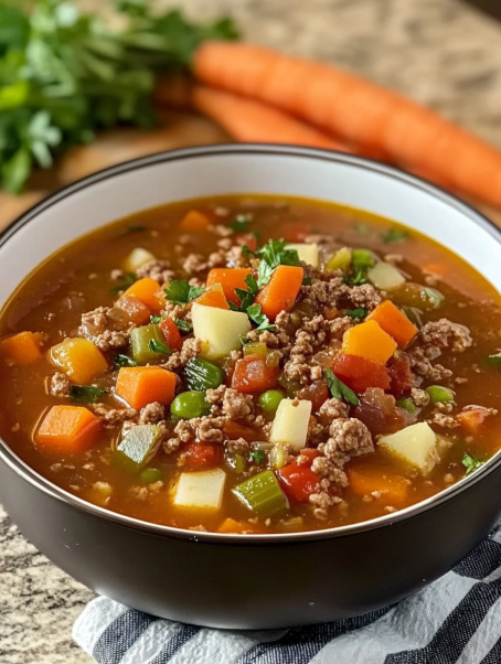 Ground Beef Vegetable Soup