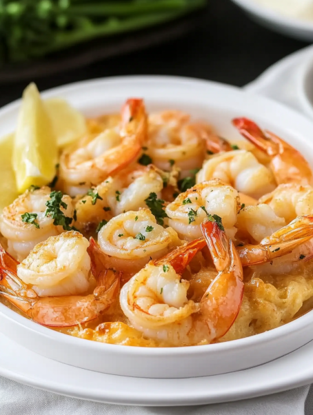 Baked Shrimp with Lemon and Teriyaki Marinade