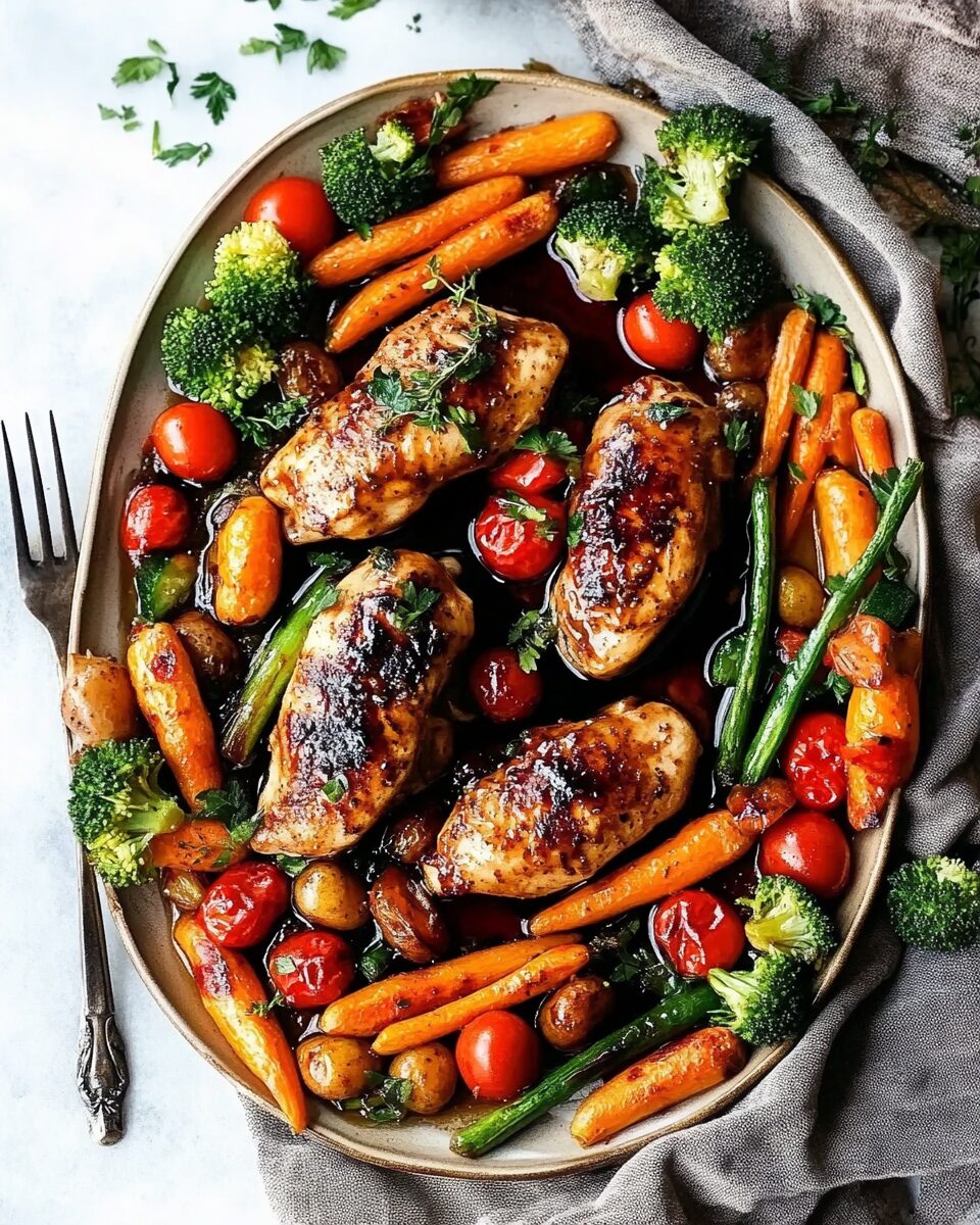One-Pan Balsamic Chicken and Veggies