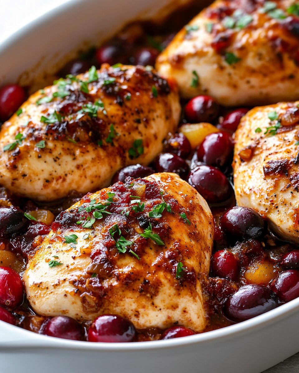 Cranberry Chicken Bake