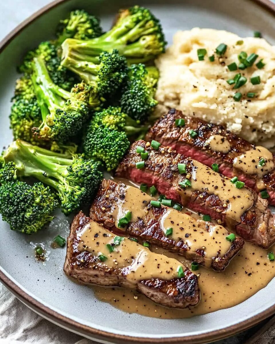 Peppercorn Gravy Steak