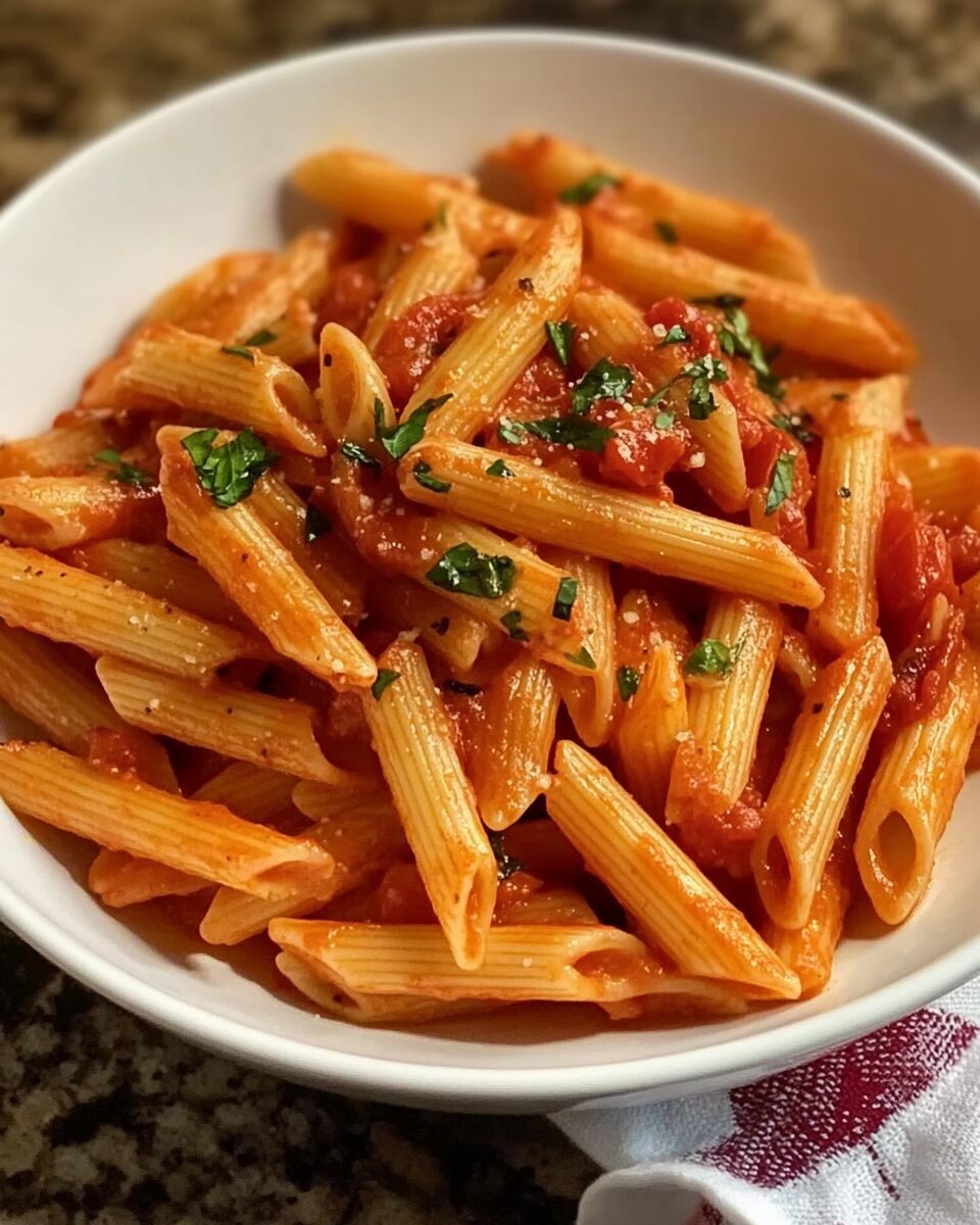 Penne all'Arrabbiata (spicy tomato pasta)