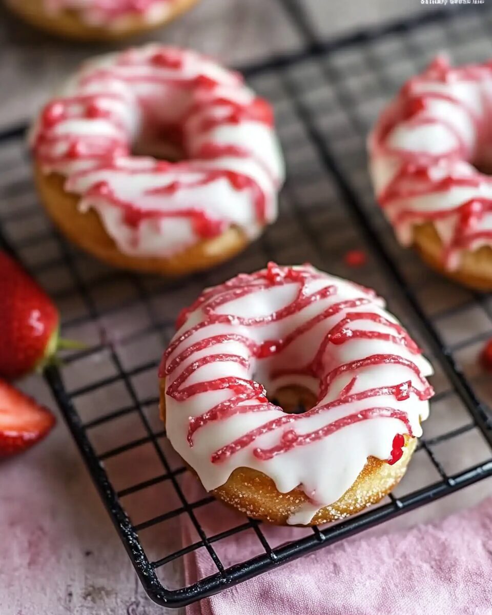Strawberry Baked Doughnut