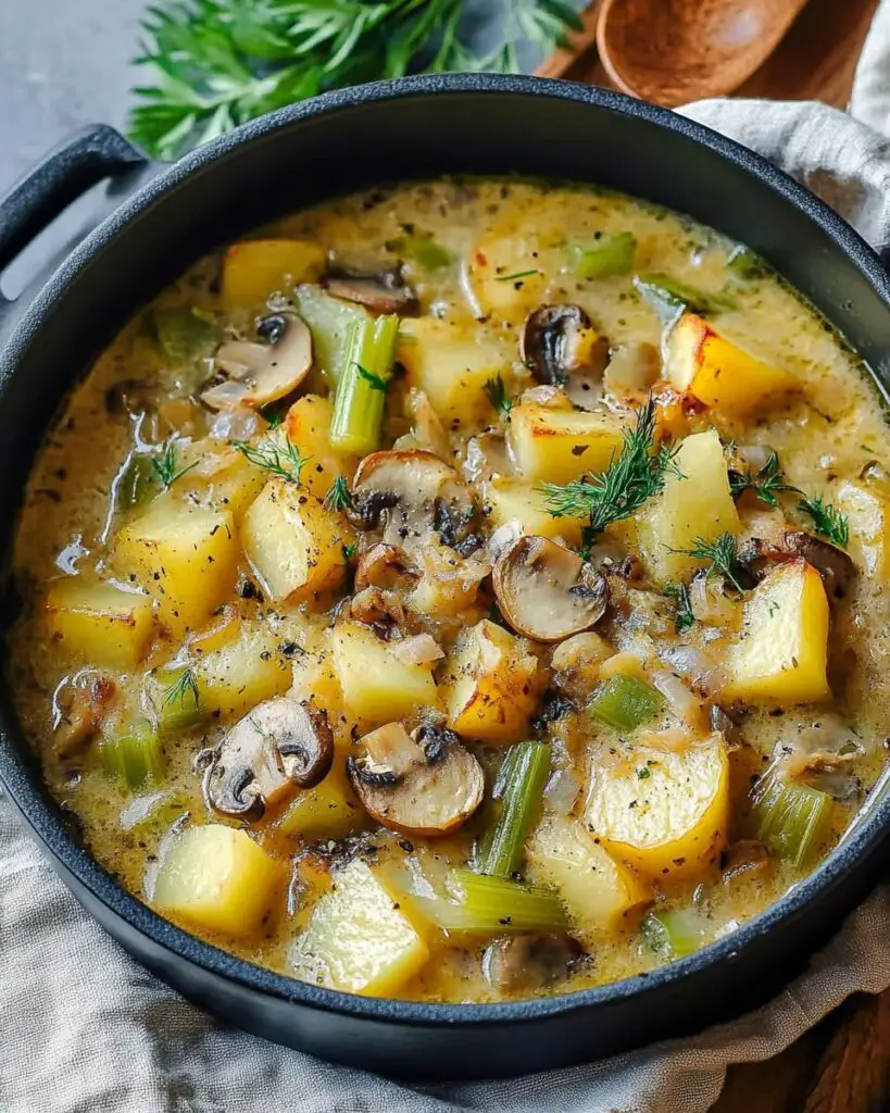 Roasted Celery and Potato Soup