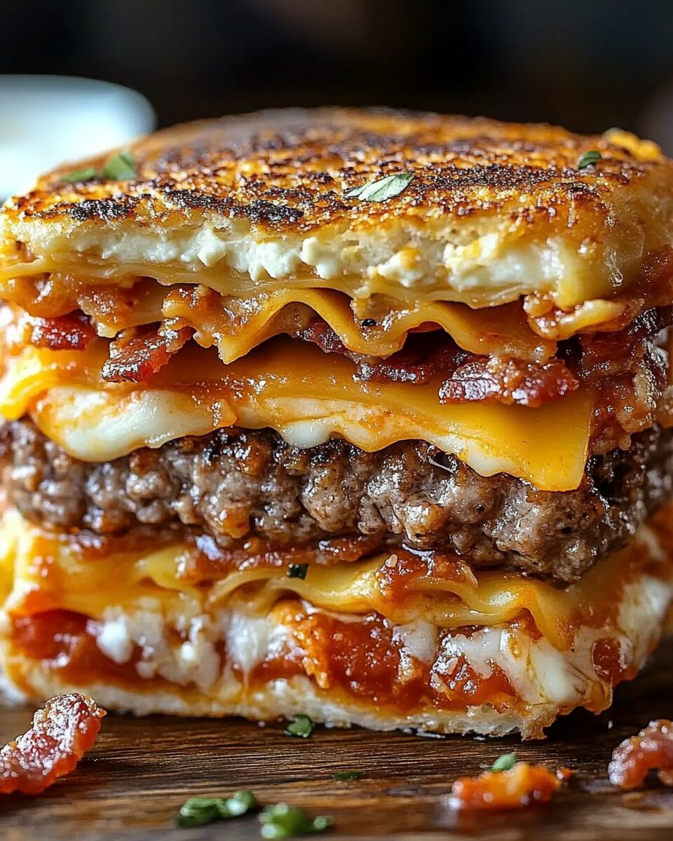 Bacon Lasagna Burger