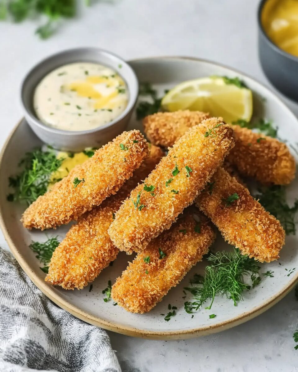 Crispy Salmon Fish Sticks
