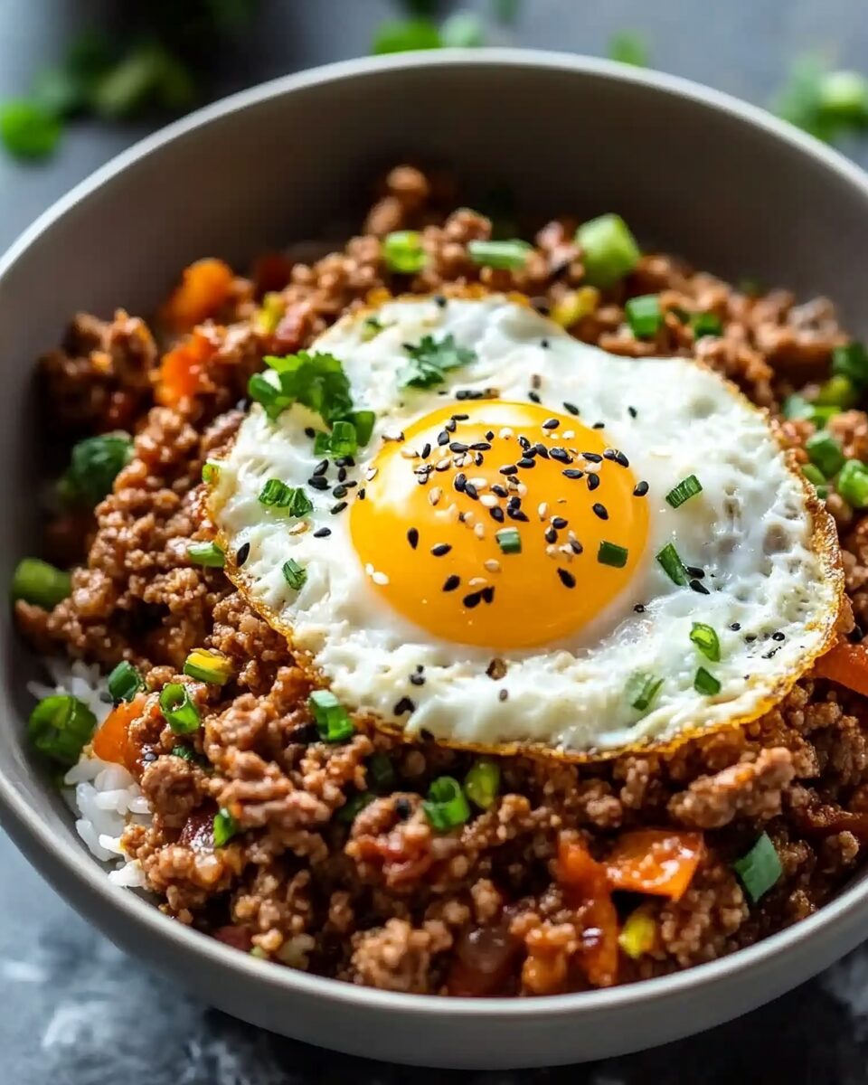 Korean Ground Beef Bowls