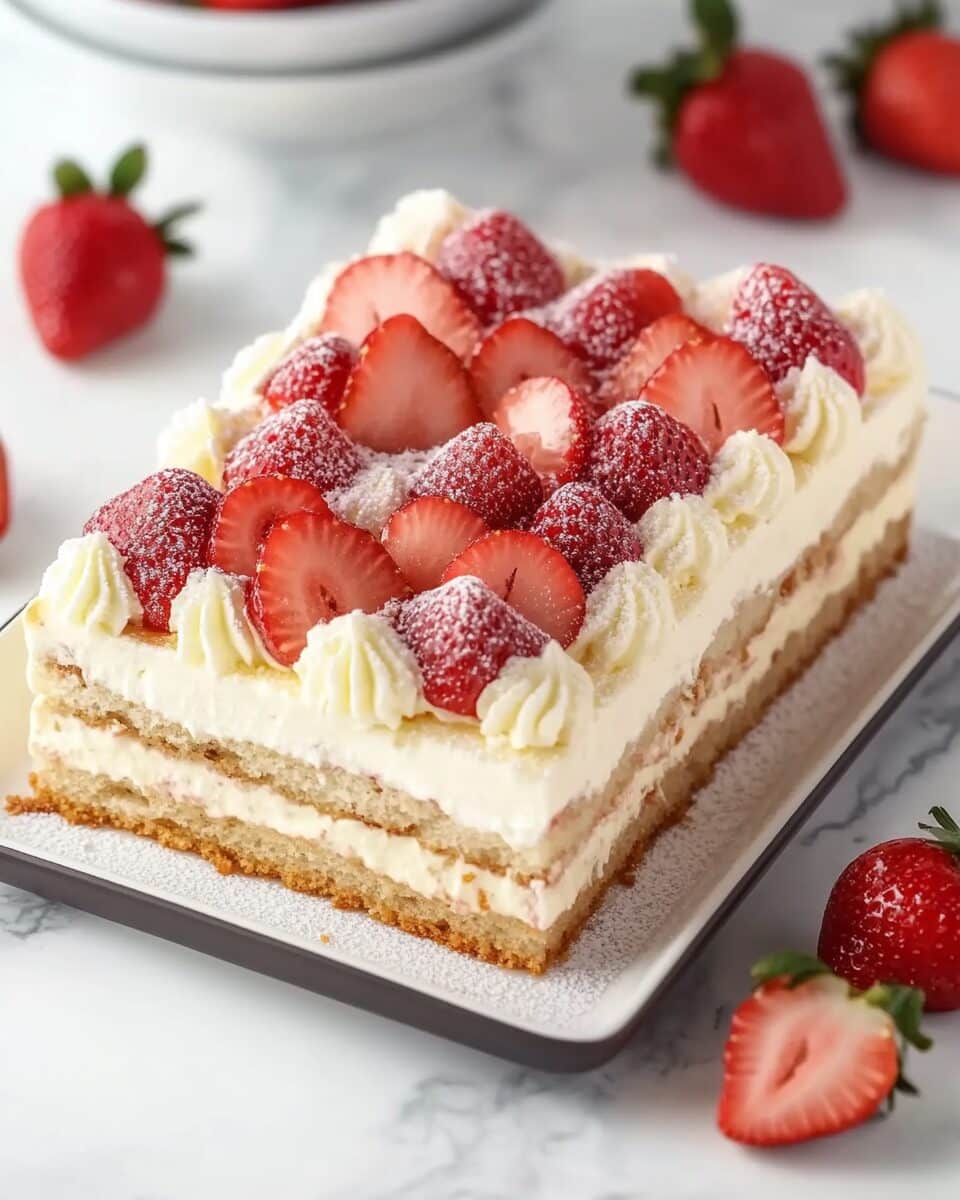 Strawberry Champagne Tiramisu