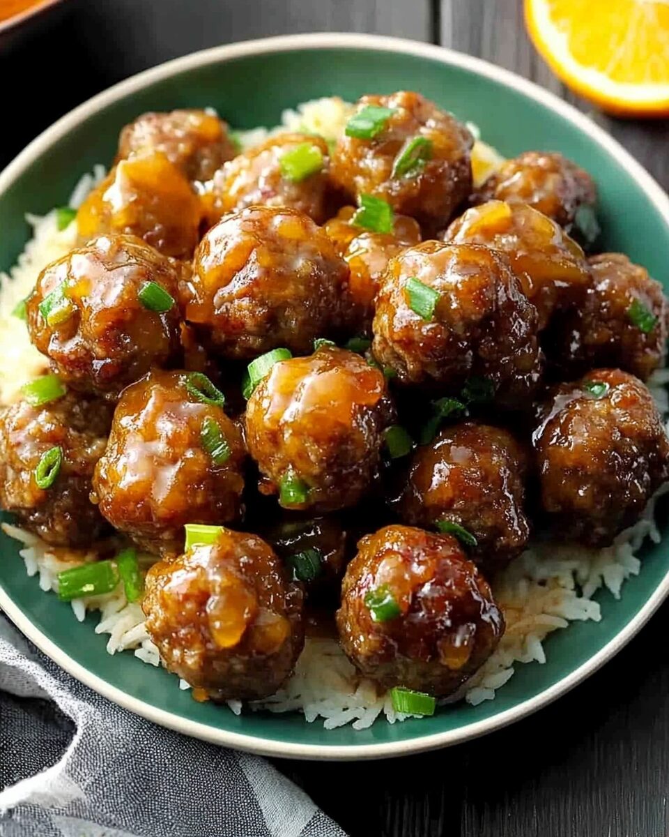 Orange-Glazed Meatballs