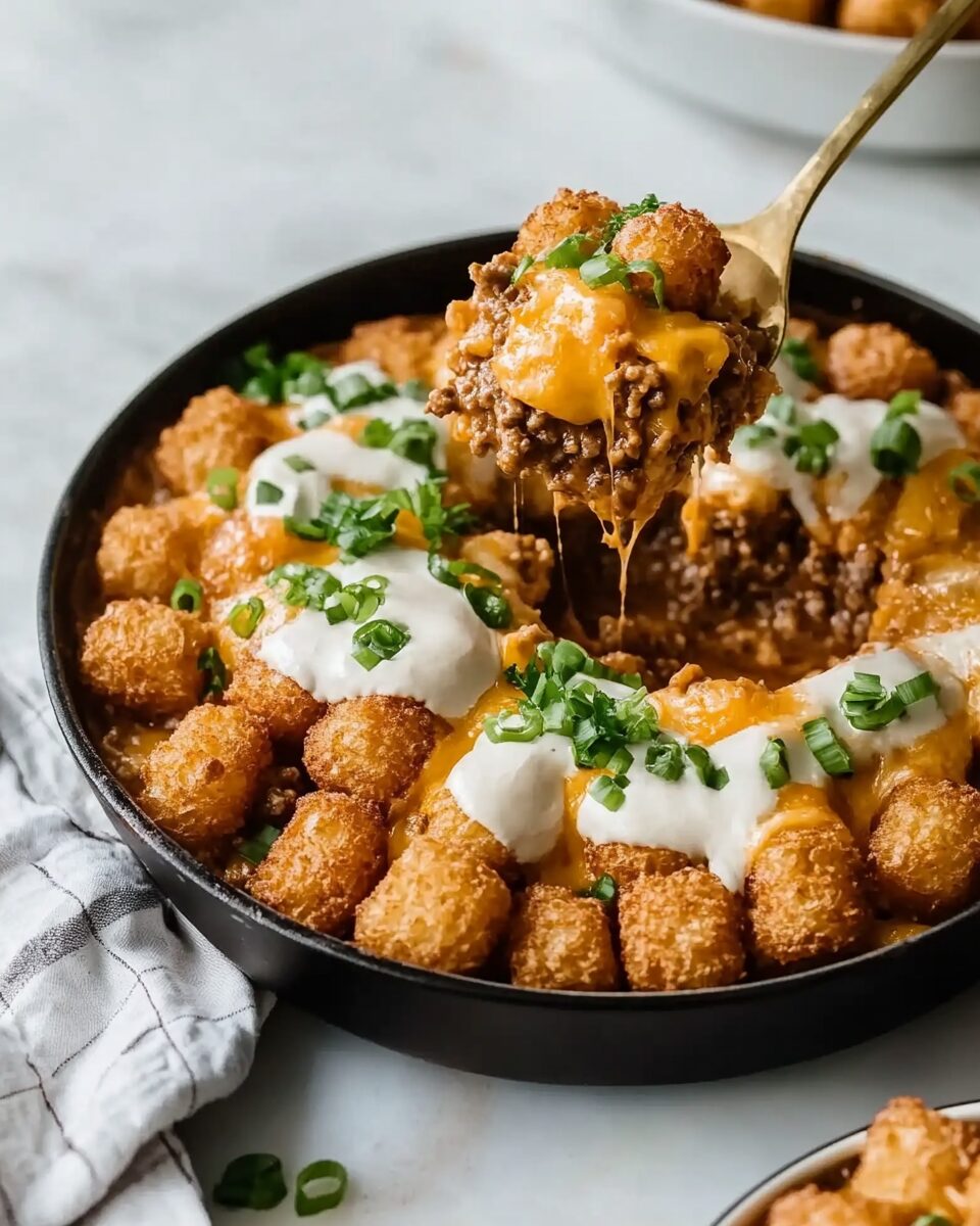 Cheeseburger Tater Tot Casserole