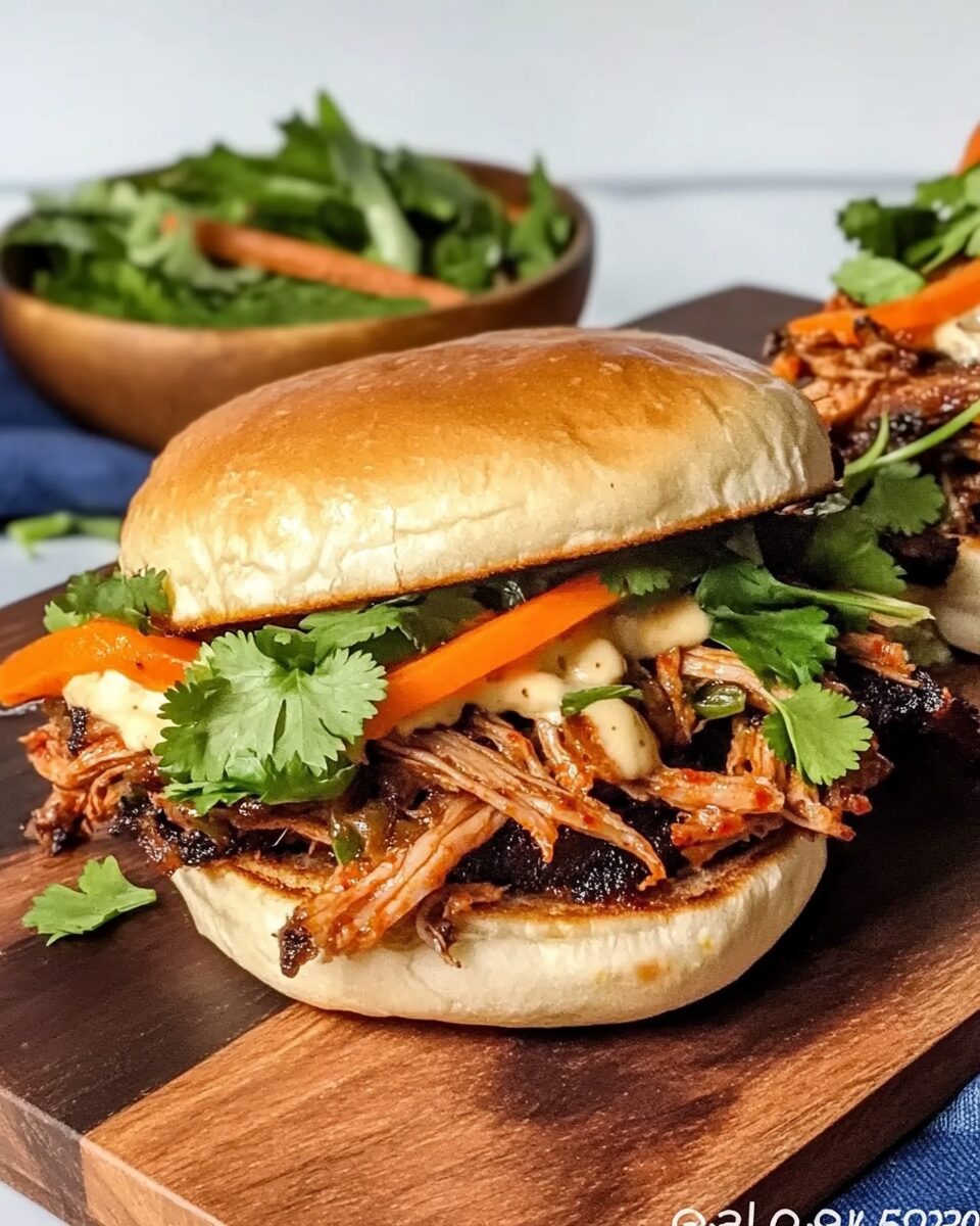 Korean Pulled Pork Sandwich