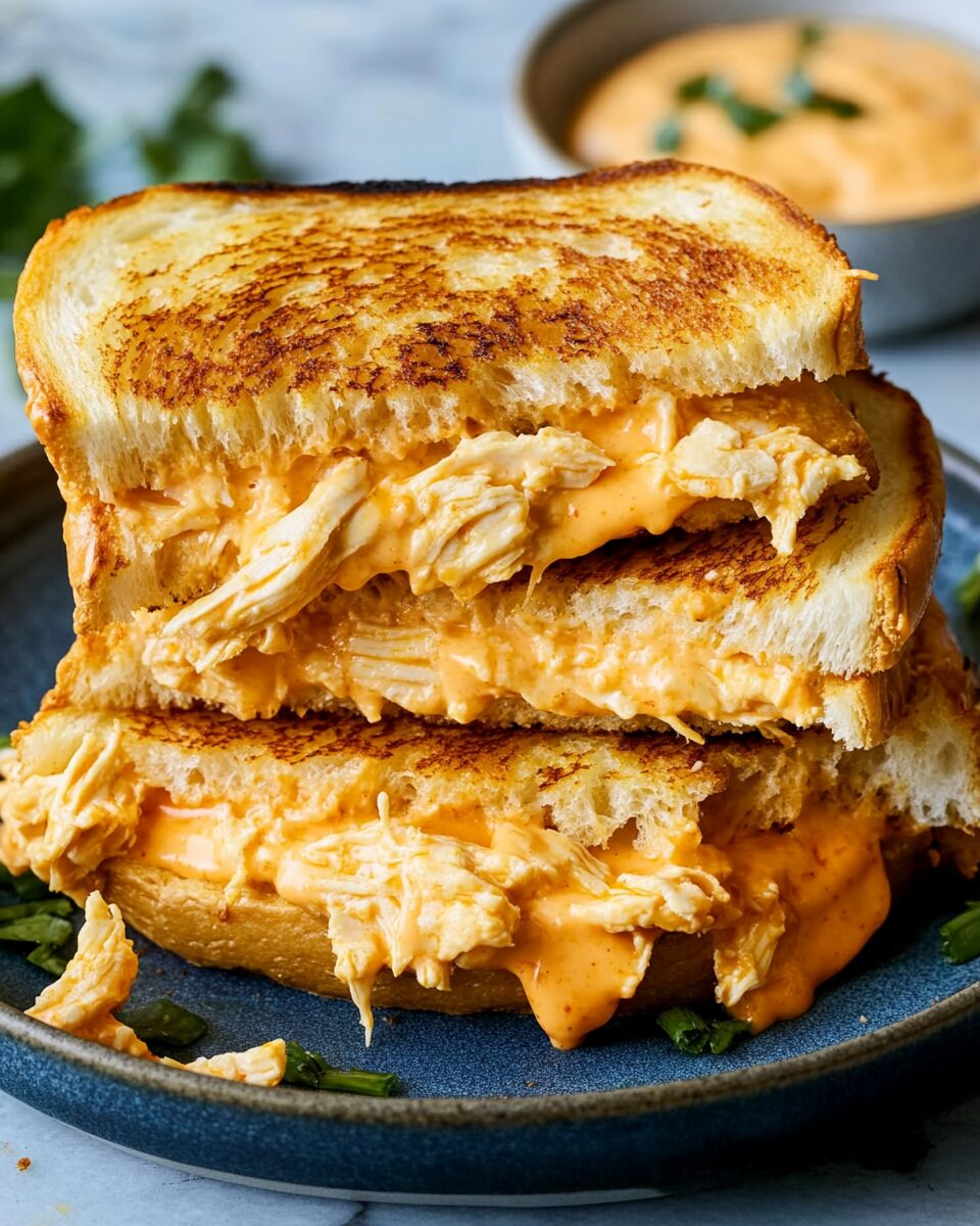 Buffalo Chicken Grilled Cheese
