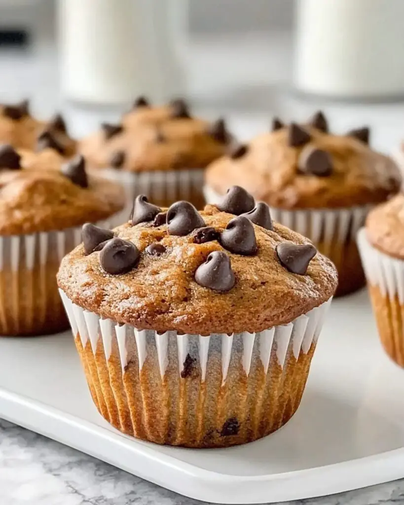 Healthy Chocolate Chip Muffins