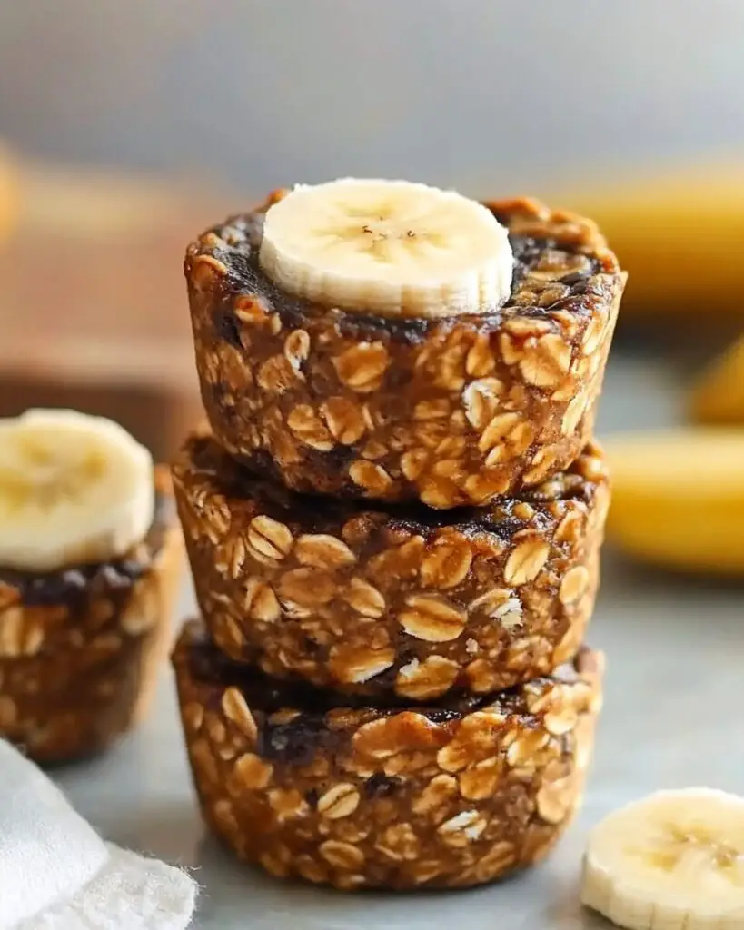 One-Bowl Banana Bread Oatmeal Cups