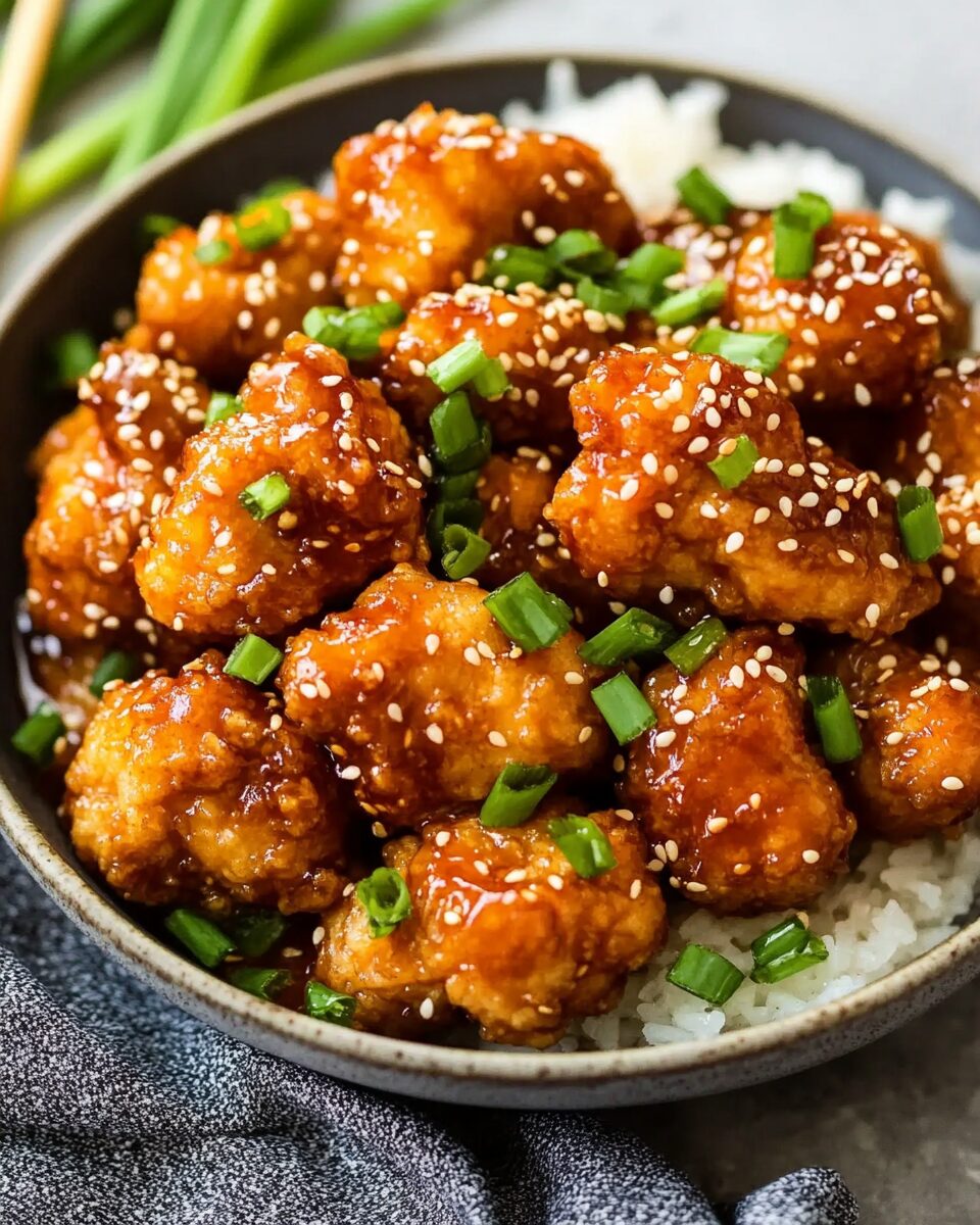 Air Fryer Honey Sesame Chicken