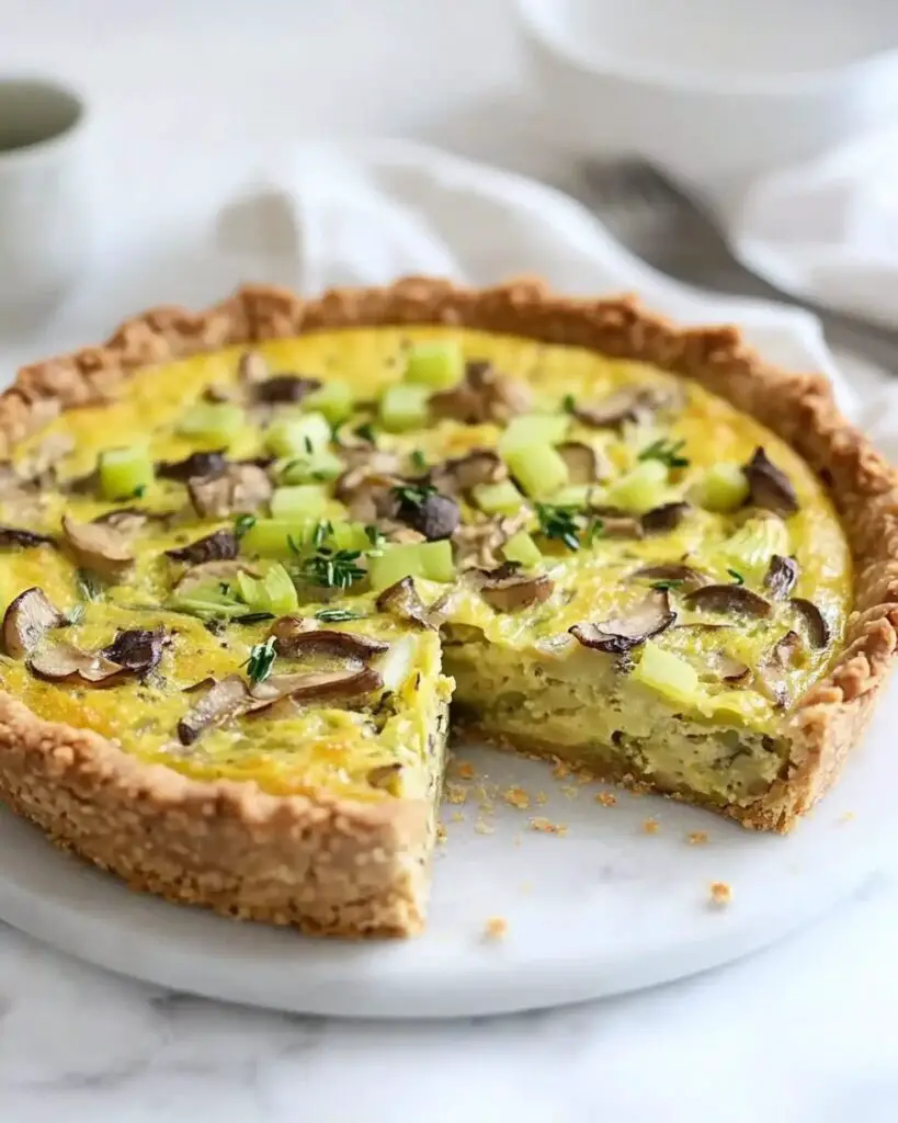 Leek & Mushroom Dairy-Free Quiche