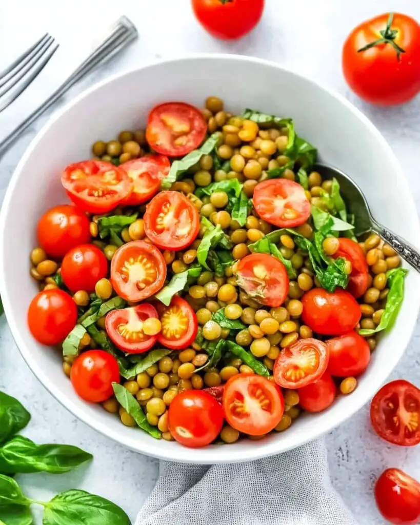 5-Minute Lentil Tomato Salad