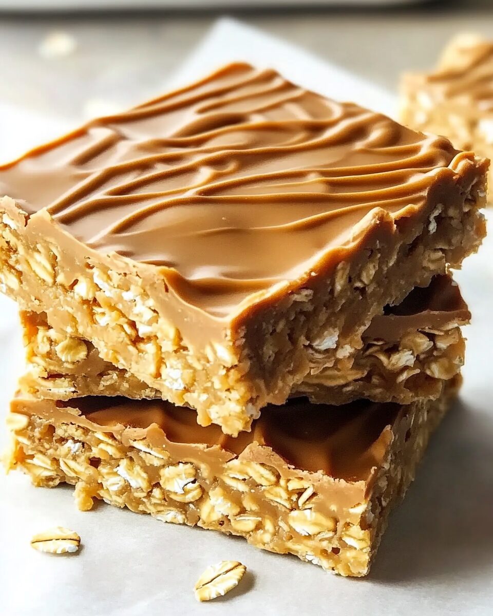 No-Bake Peanut Butter Oatmeal Bars