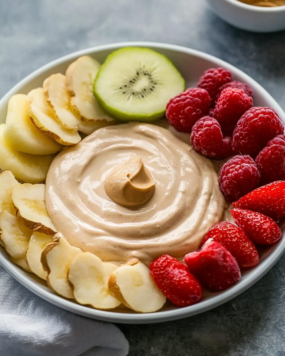 Skinny Peanut Butter Yogurt Dip