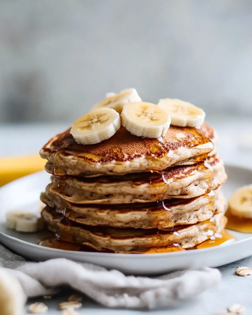 Healthy Banana Oatmeal Pancakes