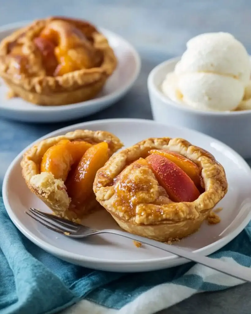 Easy Individual Peach Pies