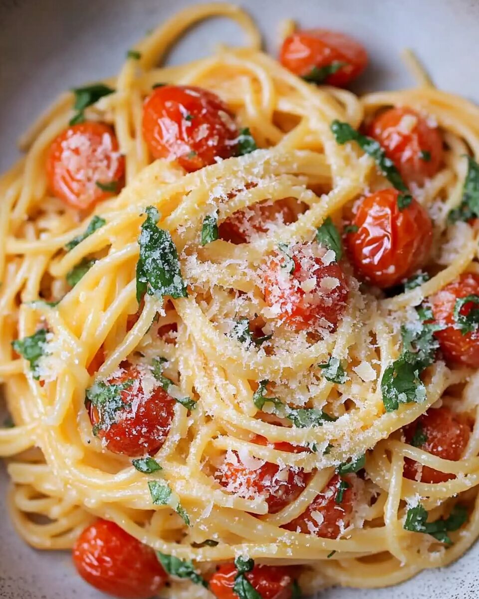 5-Ingredient Easy Cherry Tomato Pasta