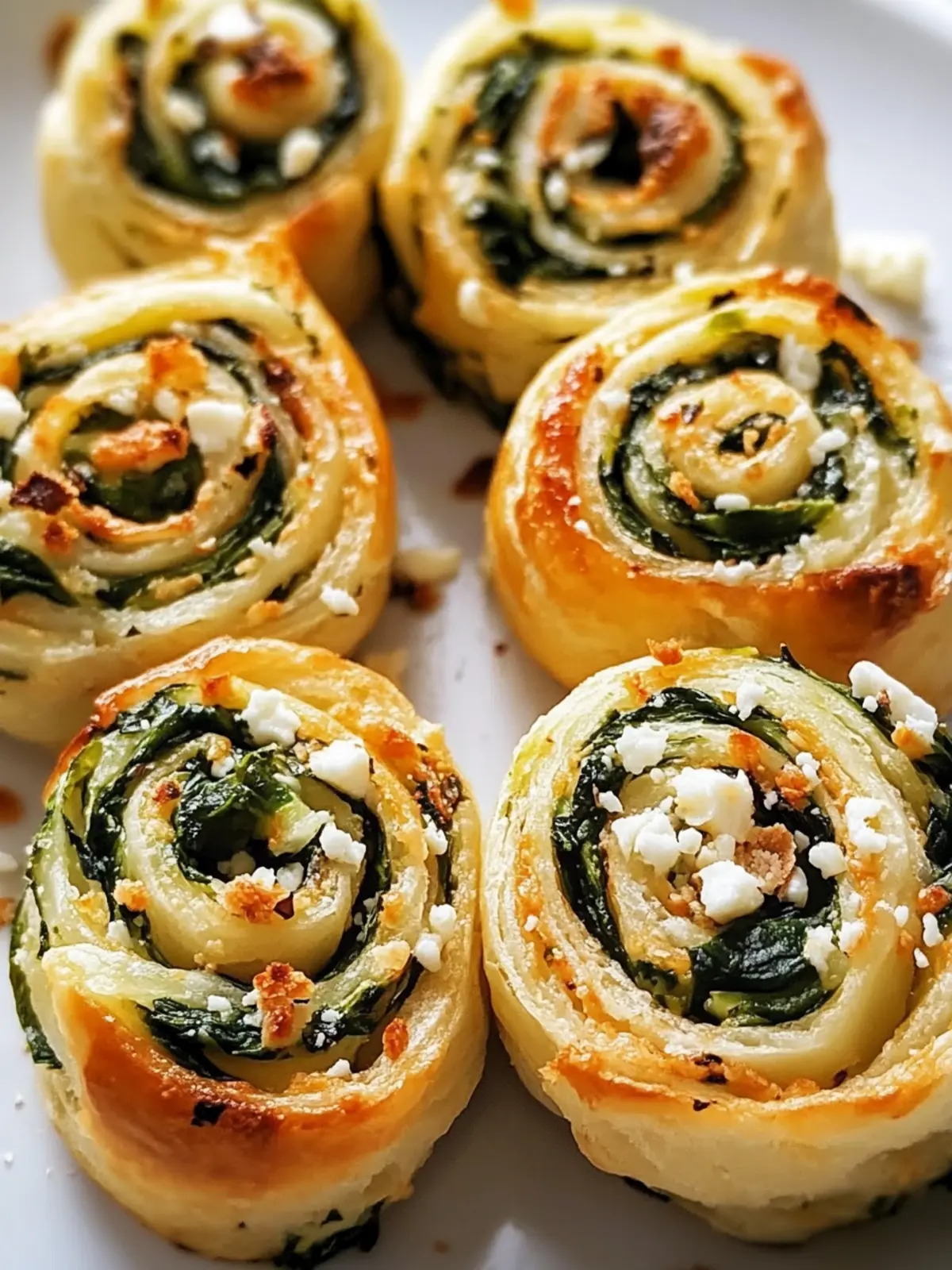 Spinach Feta Pinwheels