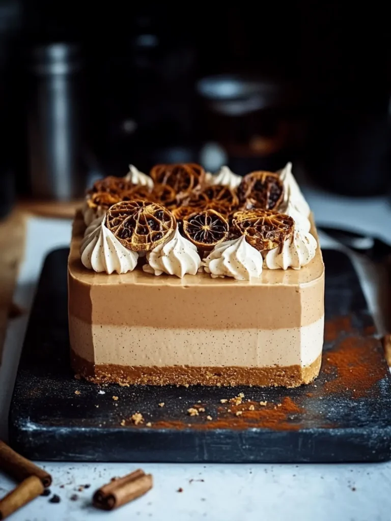 No-Bake Masala Chai Mousse Cake in 30 Minutes