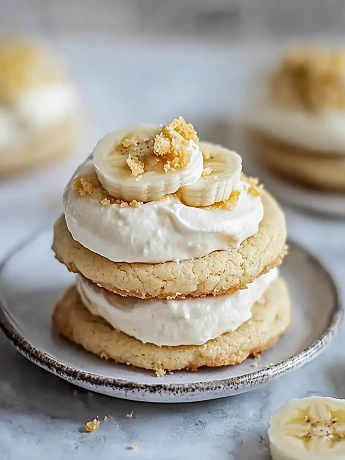 Banana Cream Pie Cookies