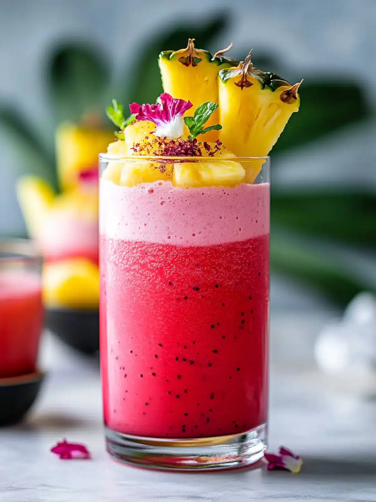 Hibiscus Tea Pineapple Smoothie