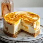 Cheesecake with Pumpkin Swirl