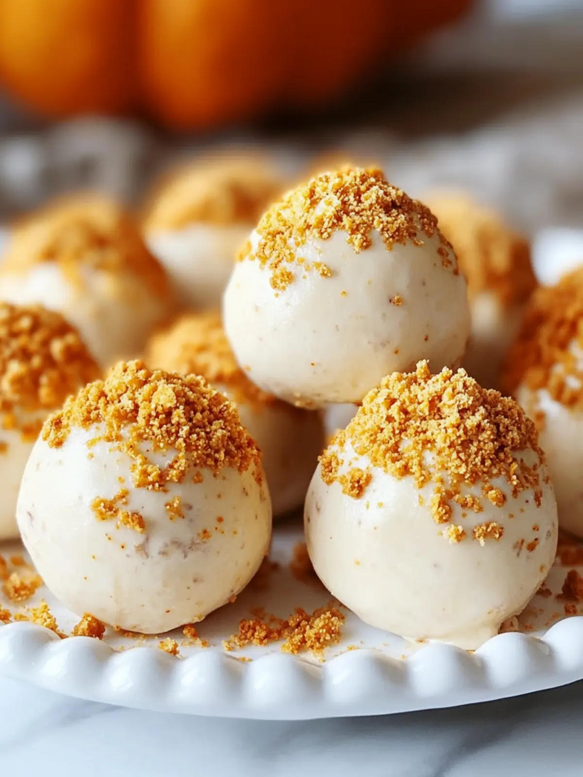 Easy No-Bake Pumpkin Cheesecake Balls