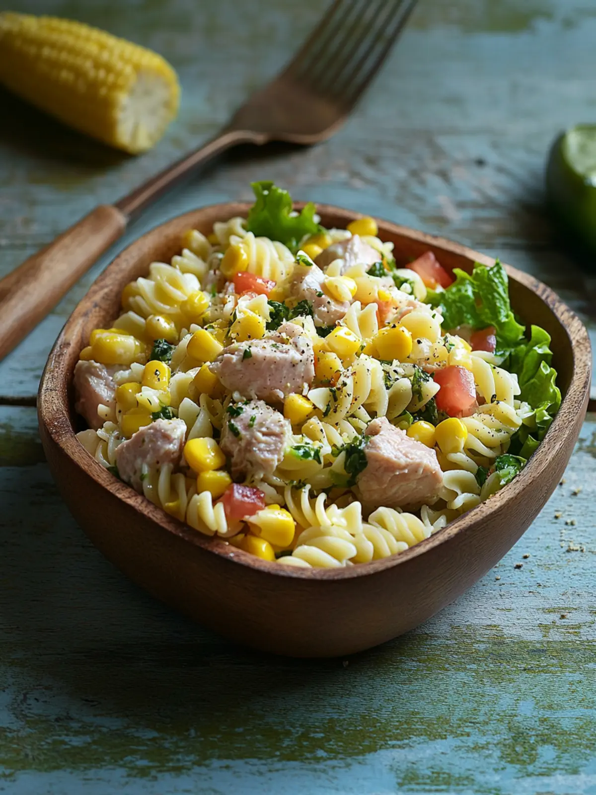 Tuna and sweetcorn pasta salad