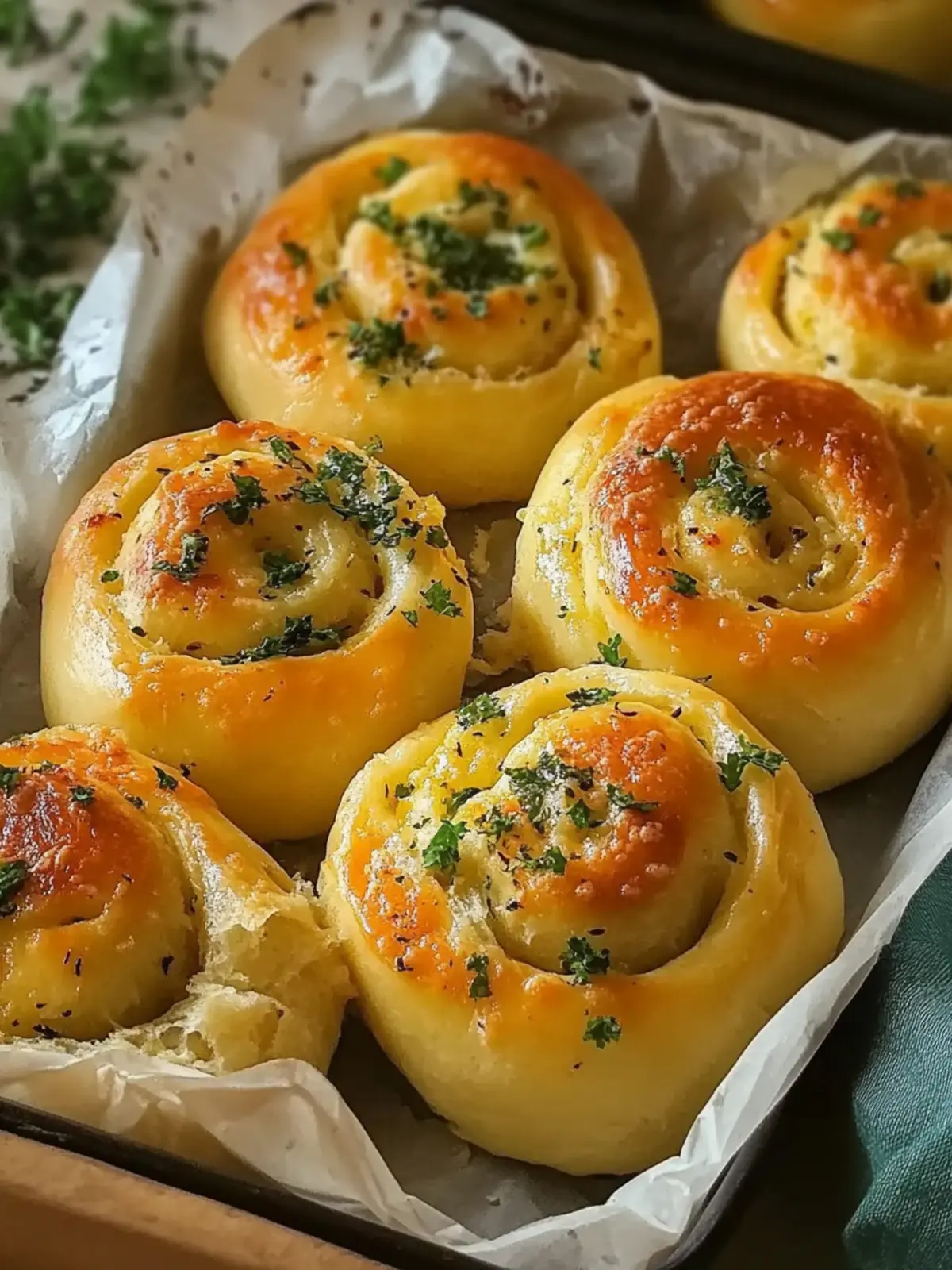 Buttery cheese Garlic Rolls