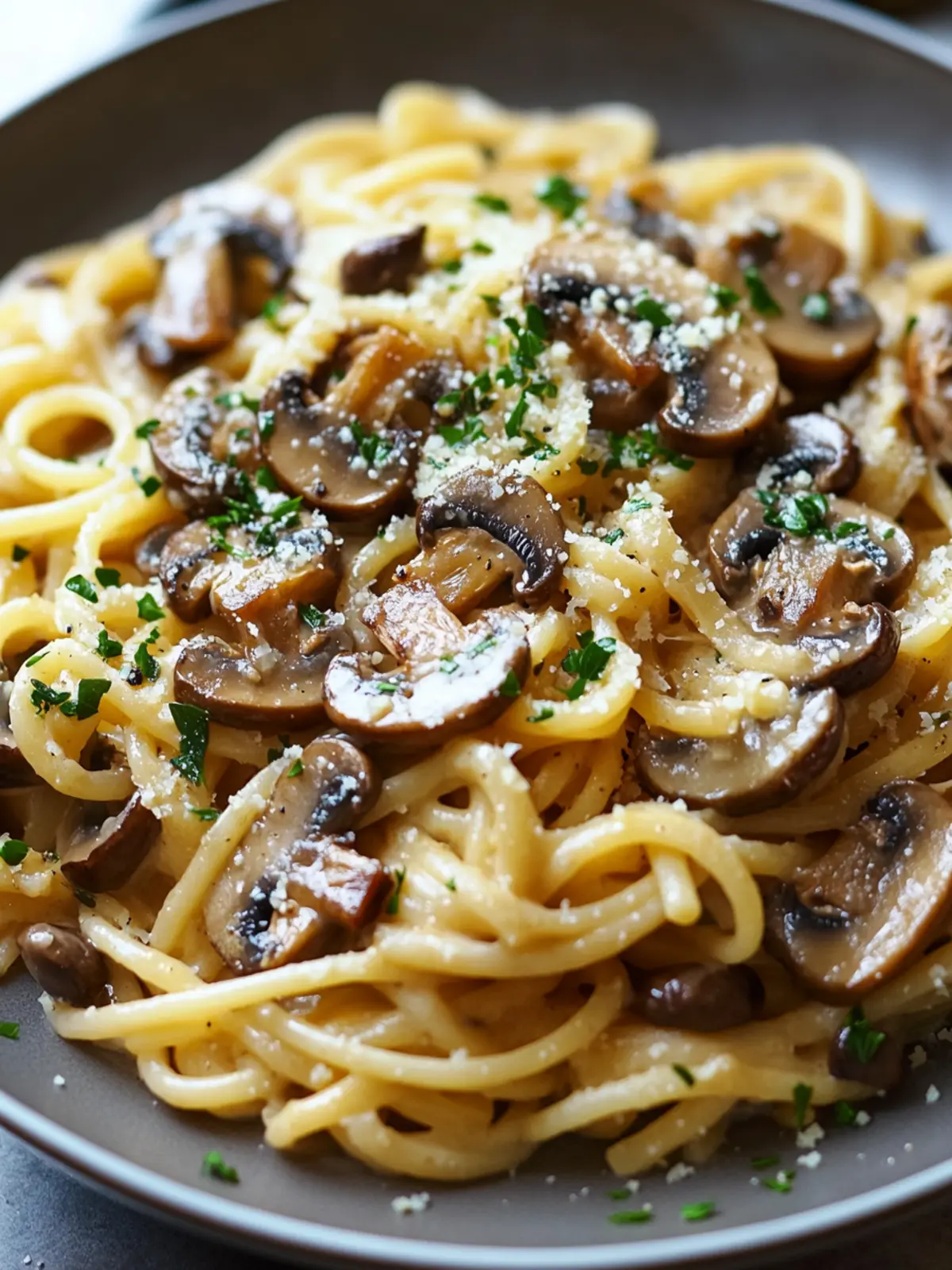Brown Butter Mushroom Pasta