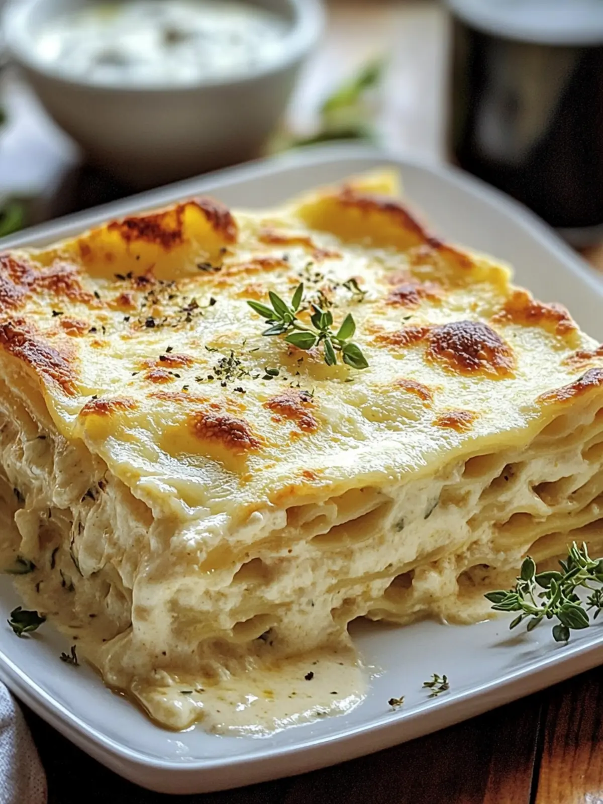 Creamy White Lasagna Delight