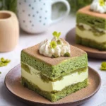 Eggless Matcha Tiramisu