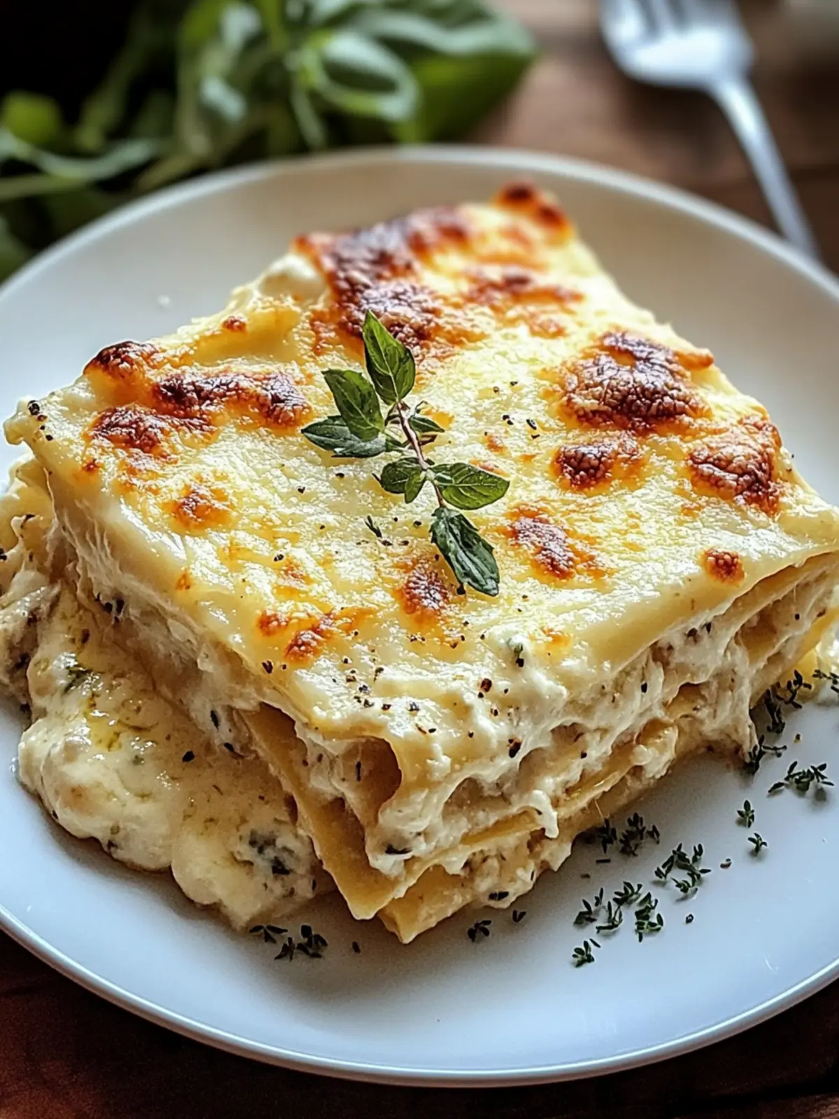 Creamy White Lasagna Delight
