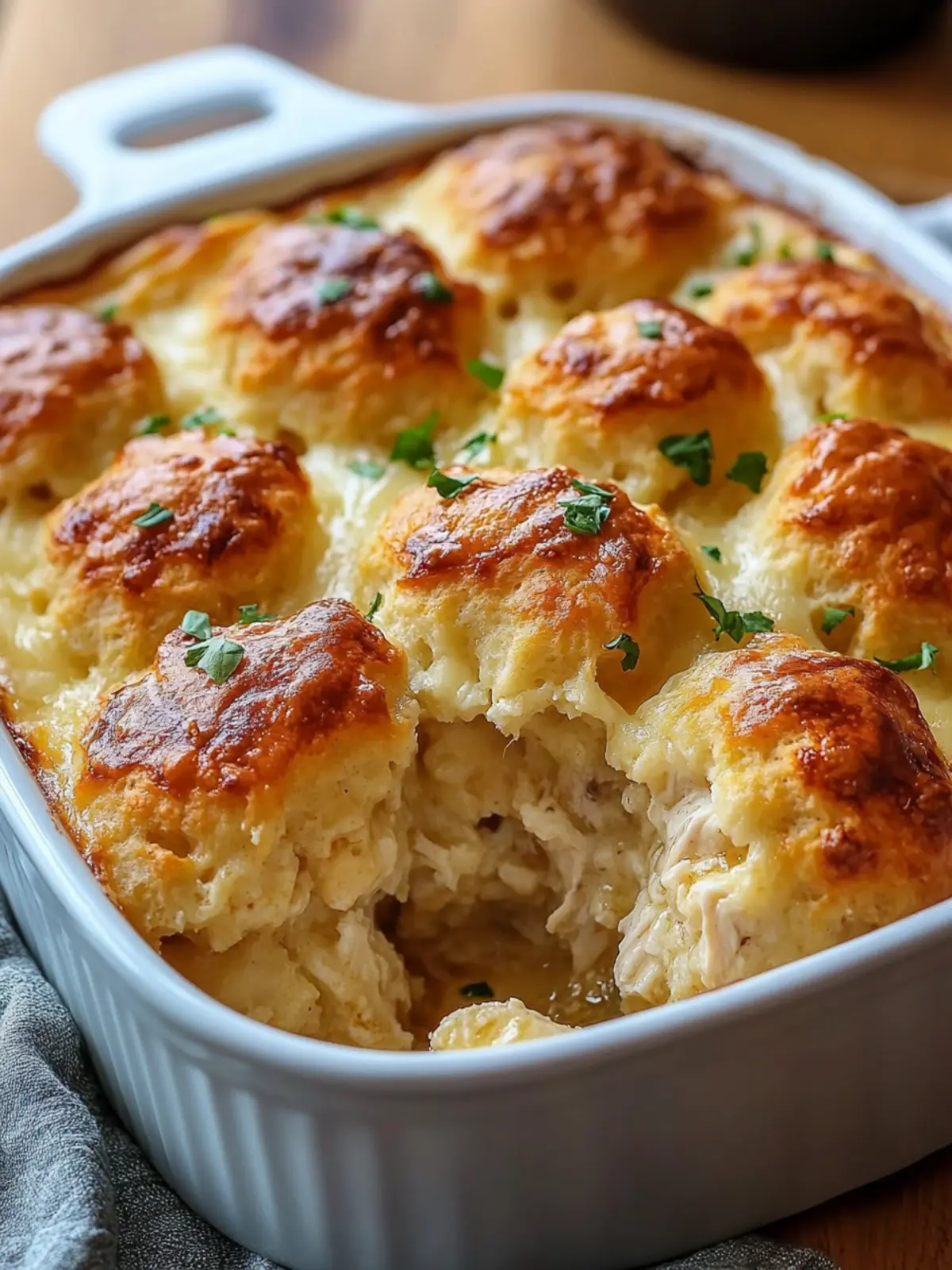 Chicken Bubble Biscuit Bake Casserole