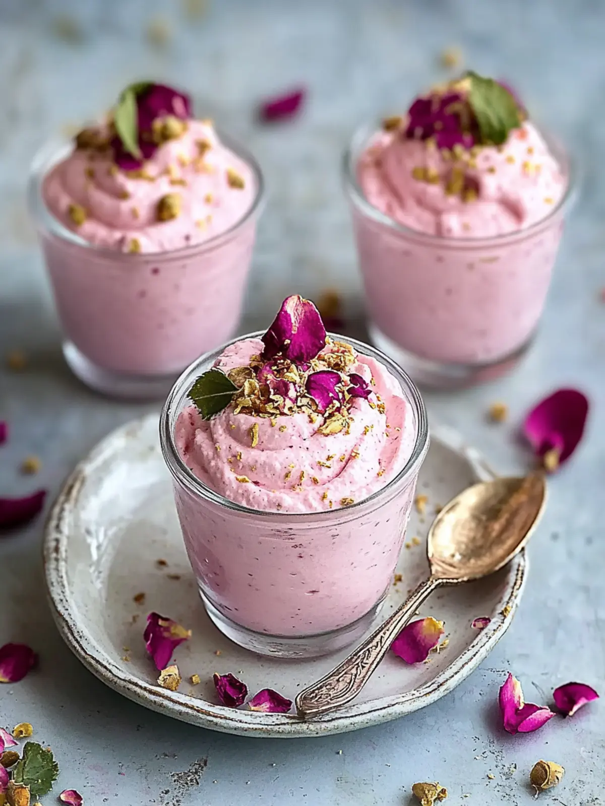 Creamy Rose Gulkand Shrikhand Cups in Just 10 Minutes 2 Creamy Rose Gulkand Shrikhand Cups: