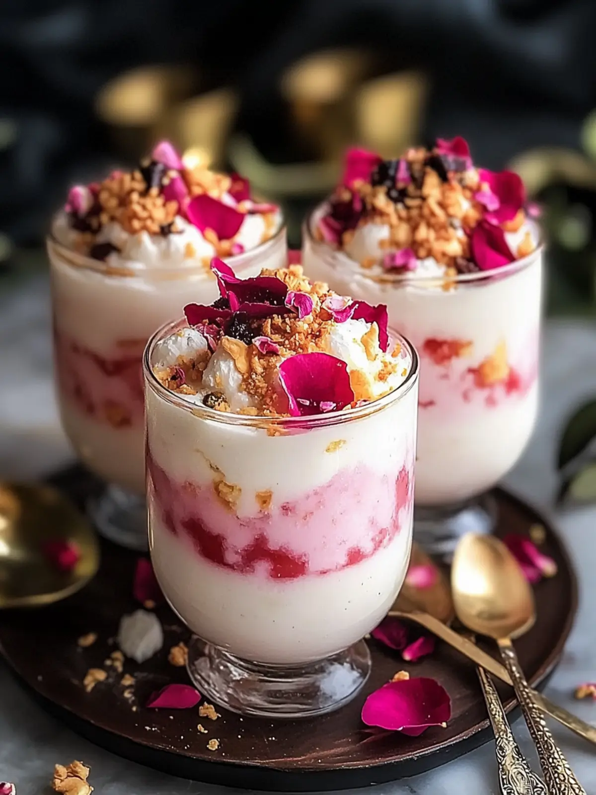 Delightful Rose Rasmalai Falooda