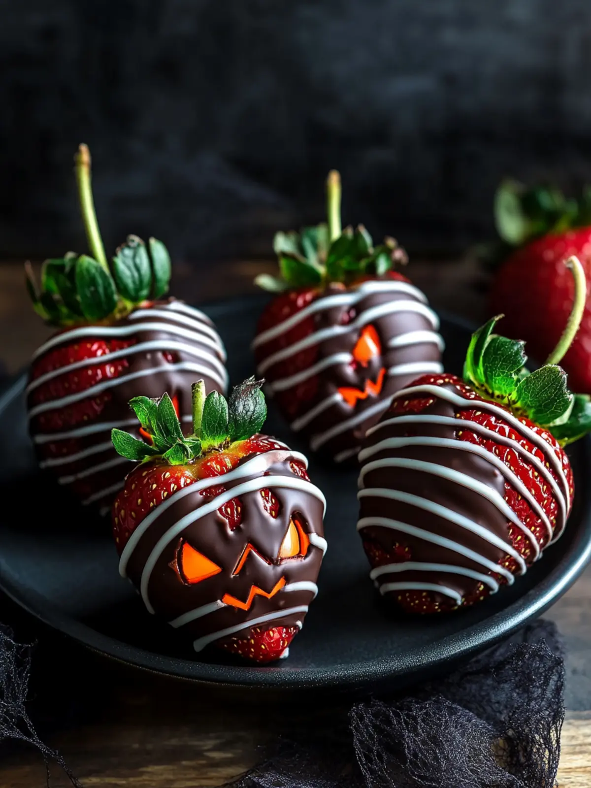 Halloween Chocolate Covered Strawberries