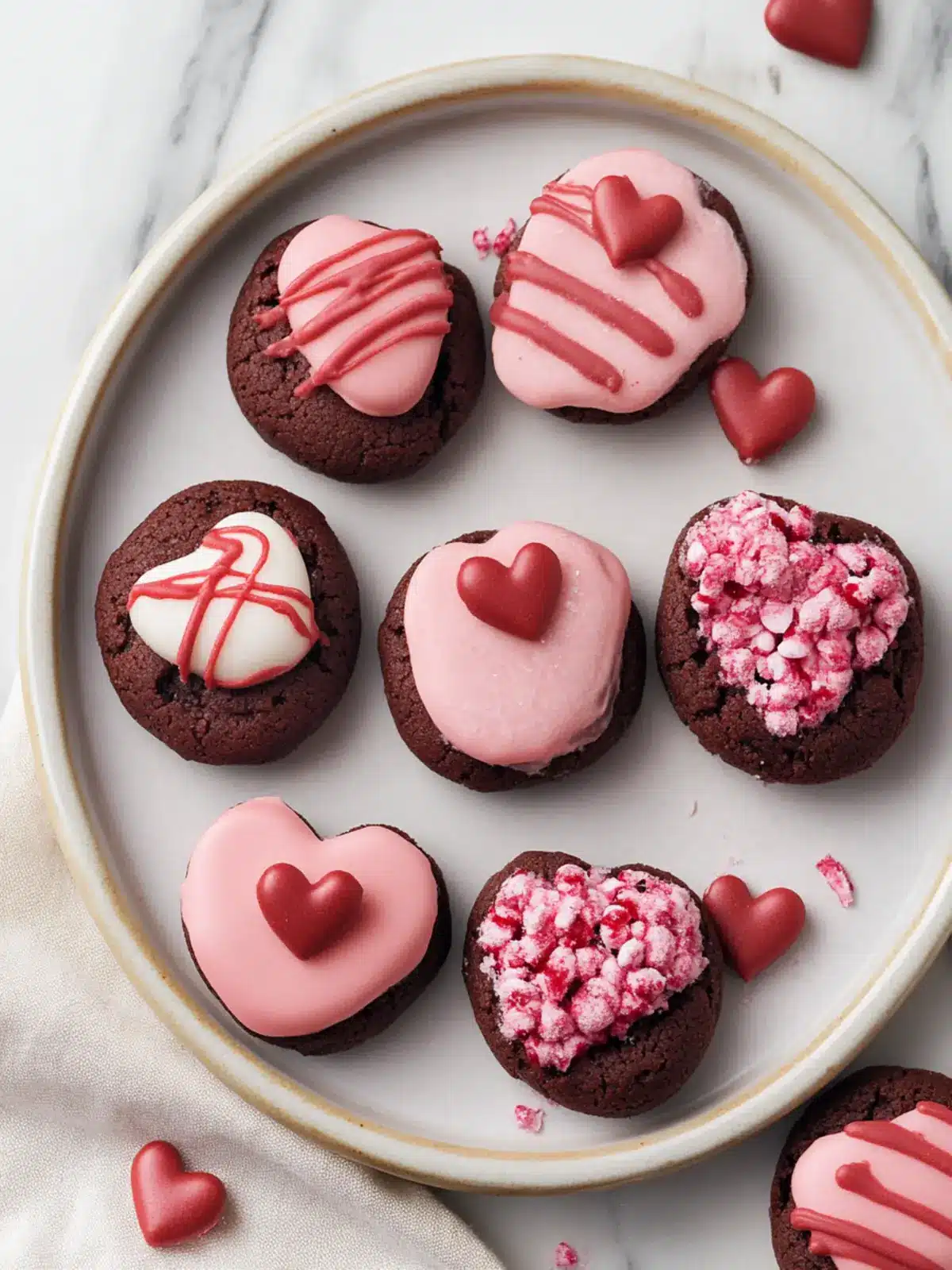 Valentine Ganache Cookies