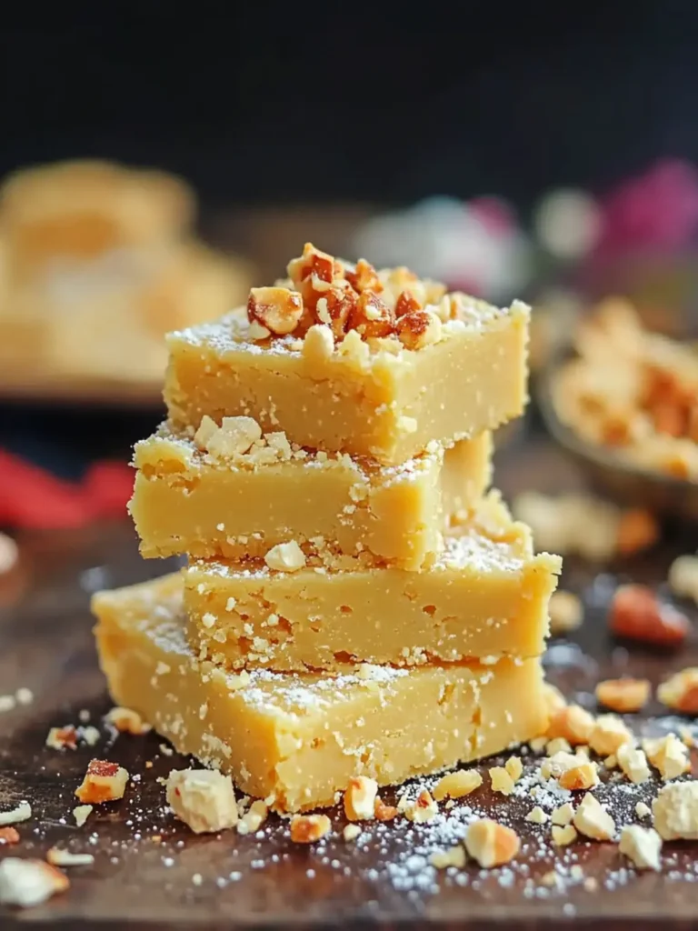 Butterscotch Burfi (With Milk Powder)