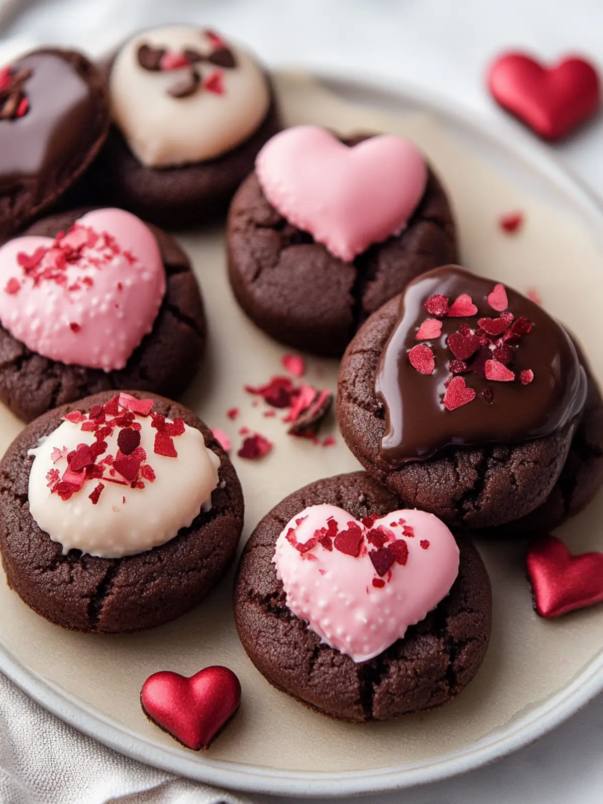 Valentine Ganache Cookies