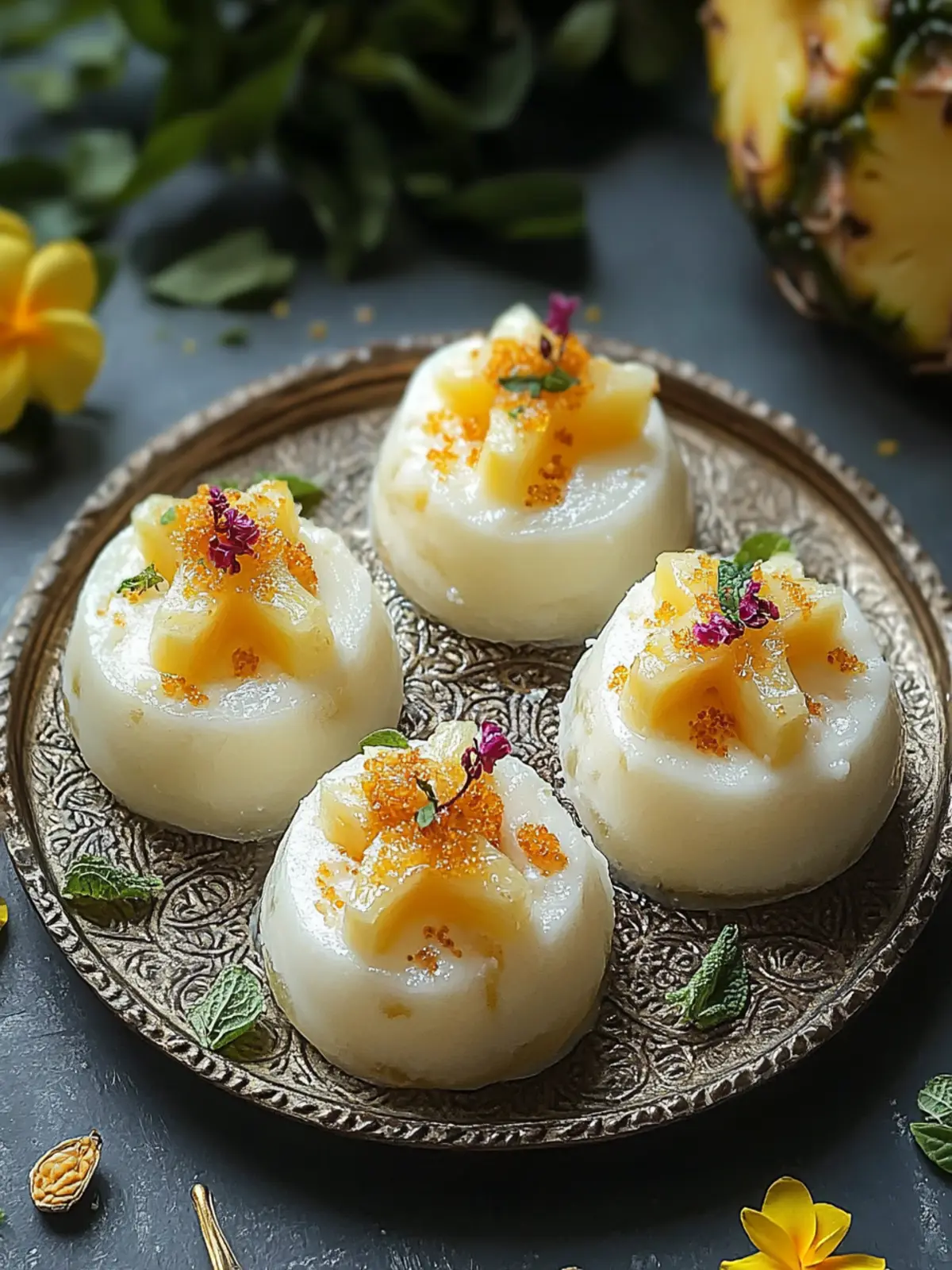 Sweet and Creamy Pineapple Sandesh: A Slice of Joy 2 Sweet and Creamy Pineapple Sandesh