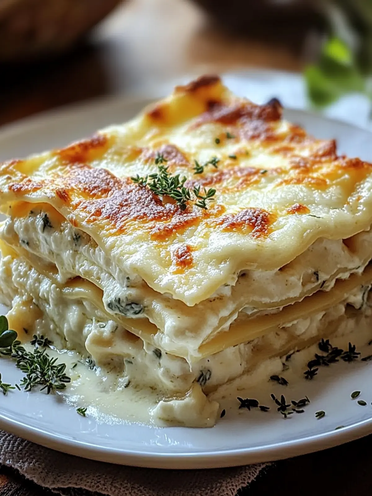 Creamy White Lasagna Delight